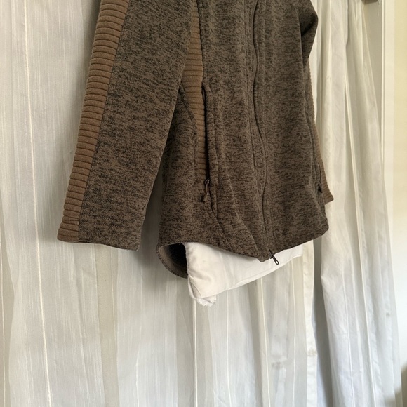 The North Face Brown Fleece Hooded Full Zip Jacket Women’s Small - Picture 5 of 15